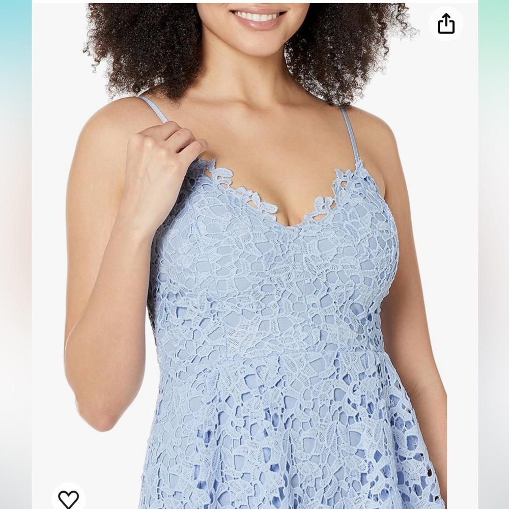 🦋Astr The Label Women’s Lace A Line Midi Dress 
Blue Size-XXL - Picture 9 of 10